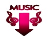 Pink Music Sign