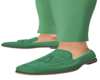 XK*Green Casual Loafers