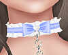 Ruffle Blue Choker