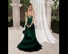 Satin Green Long Dress