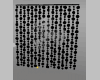 black and white curtain