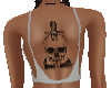 Skull back tattoo-F