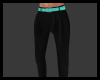 (KD)Teal N Black Slacks