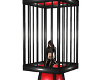 Black/Red Cage