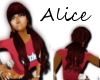 (C3)ALICE CURLY DRK RED