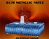 Blue Metallic Table