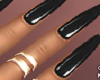 Black Nails and Ring