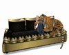 animated sofa tiger gold