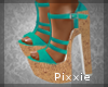 Turquoise Wedges ♥