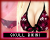 * Bikini - pink skulls
