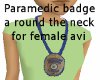 Paramedic neckbadge fema
