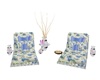Whtie Wicker Garden Beds