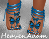 Butterfly blue feet