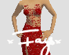 Red Filigree Gown