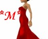 *M*Red Satin Gown