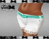 Wht Lace Trimmed Shorts