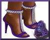 Purple W/Silver Heels