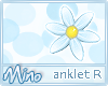 Blue Daisy Paw Anklet R