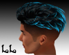Black Neon Blue Hair M3