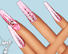 Pink Long Nails