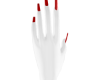 Red Nails Long Coffin
