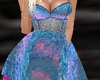 Blue Glitter Glam Dress