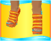 Orange animated heels