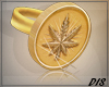 (+_+)GOLD WEED RING/M
