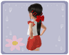 Black  Red Bow Hair