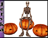 Pumpkin Chairs+Skeleton