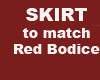 red & blk skirt