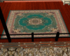 teal oriental rug