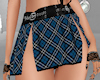 blue plaid skirt