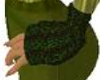 Green Knit Wrist Warmers