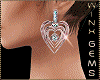 Hearts RoseGold Earrings