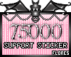 75000 Support Sticker
