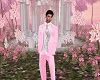 mans pink suit