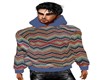 BLUE WOVEN HOODY