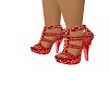 chaussure leopard rouge