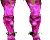 pink boots with skull