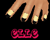 ~Elle~ Black Tip Nails