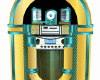 Gold Teal Jukebox