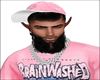 Pink & White Cap