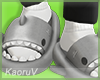 Shark Slippers - Grey F