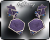 [S]Violet Glass Earrings