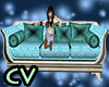 Teal Couch Maternity