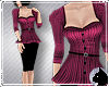 !Pencil Suit Wine red