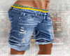 ]ART[ denim shorts