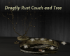 Dragfly Rust Couch &Tree
