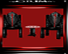 Black&skull chair/table